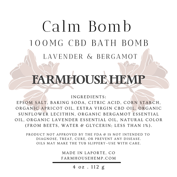 CBD Bath Bomb, 100MG